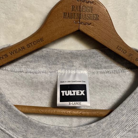 Vintage Tultex Michigan State Spartans Crewneck Sweatshirt XL Gray Green College - Picture 8 of 8